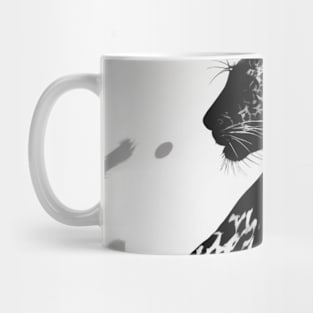 Leopard Shadow Silhouette Anime Style Collection No. 189 Mug